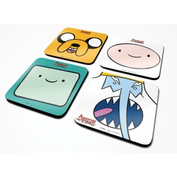 Autocollant - Sous-verre - Adventure Time - Dessous de Tasses