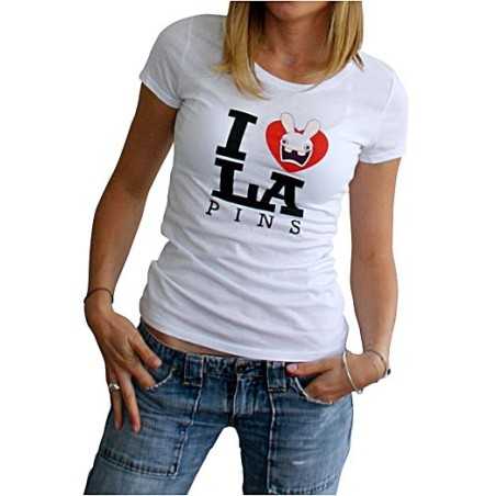 T-shirt - Lapin Crétin - I Love Rabbids - XL Femme 