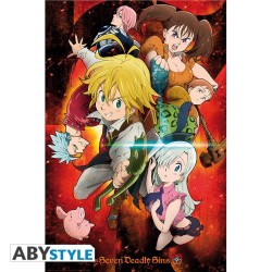 Poster - Gerollt und mit Folie versehen - Seven Deadly Sins - Seven Deadly Sins