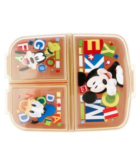 Lunch-Box - Mehrere Fächer - Mickey & Cie - Mickey, Goofy & Donald