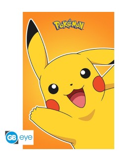 Poster - Gerollt und mit Folie versehen - Pokemon - Pikachu
