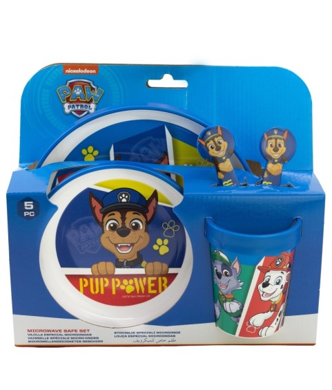Set of dishes - Anti-slip - Paw Patrol - Puppies