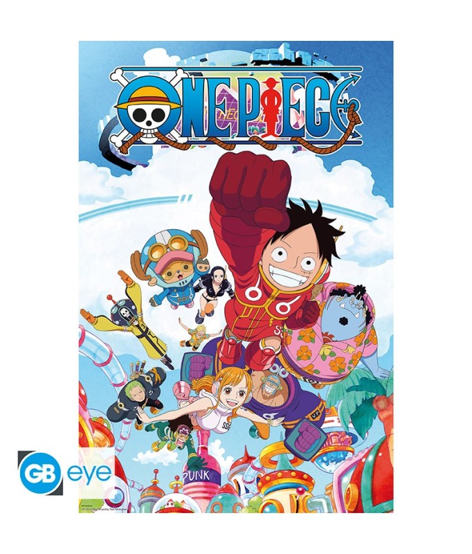 Poster - Roulé et filmé - One Piece - Egg Head Couverture