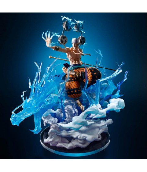Static Figure - Metal key - One Piece - Sixty million volt lightning dragon - Extra Battle - Premium Figure - Ener