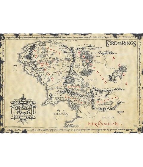 Poster - Le Seigneur des Anneaux - La Terre du Milieu - Terre du Milieu