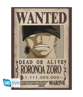 Poster - Set of 2 - One Piece - Wanted Luffy & Zoro
