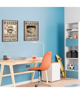Poster - Set of 2 - One Piece - Wanted Luffy & Zoro