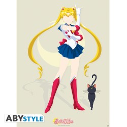Poster - Flat - Sailor Moon - Moon & Luna
