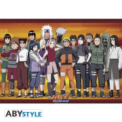 Poster - Roulé et filmé - Naruto - Konoha