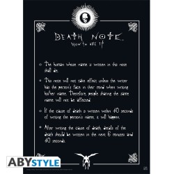 Poster - À plat - Death Note - Règles