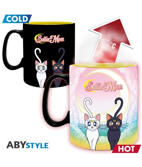 Mug - Thermo-réactif - Sailor Moon - Groupe