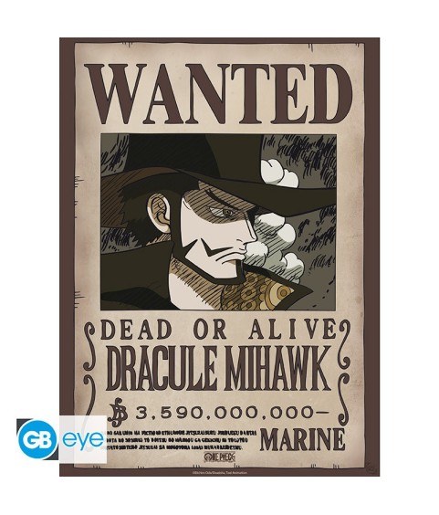 Poster - Pack de 2 - One Piece - Wanted Mihawk & Crocodile