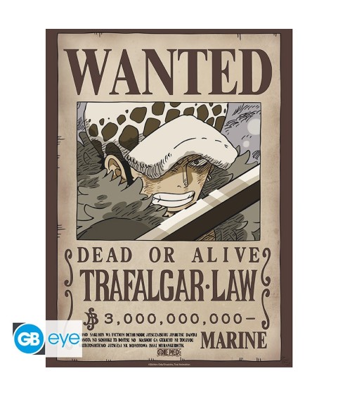 Poster - Set of 2 - One Piece - Wanted Law & Kid