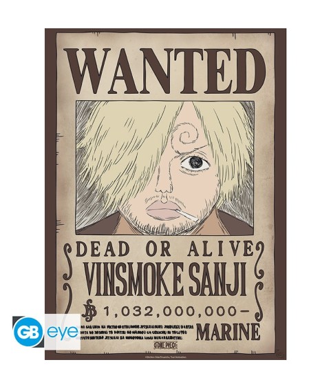 Poster - Set of 2 - One Piece - Wanted Nami & Sanji