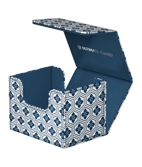 Boîte pour cartes - Magic The Gathering - SideWinder 100+ - Kikko (Blanc / Bleu)