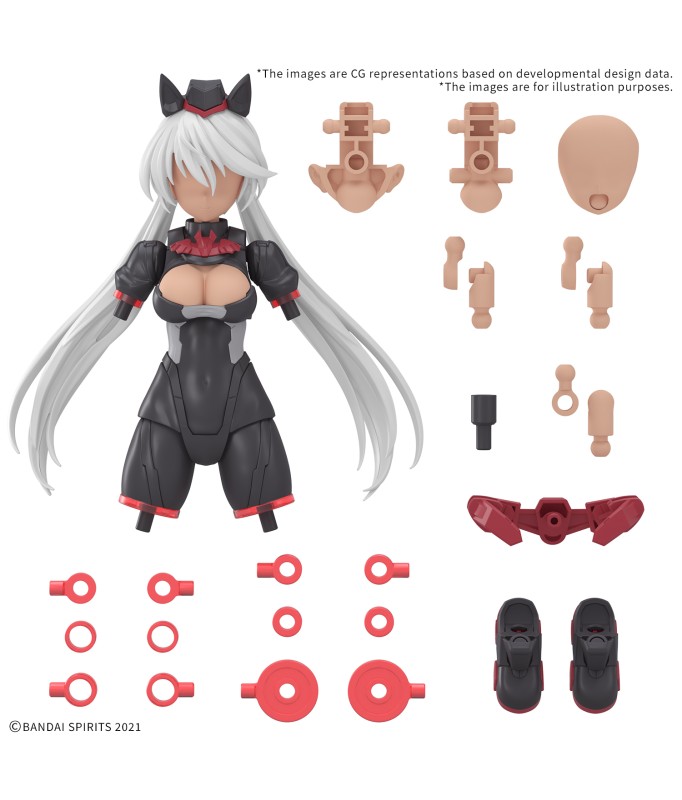 Zubehör für Modelle - 30 Minutes Sisters - Option Parts Set (18) - Sergeant Costume (Color C)