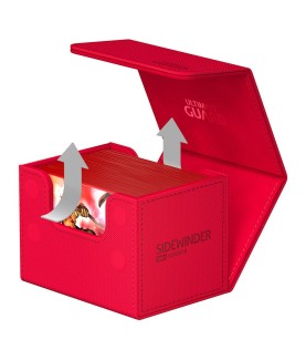 Deck Box - SideWinder 100+ - XenoSkin Monocolor - Red