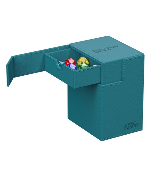 Deckbox - Flip´n´Tray 133+ - Petrolblau - XenoSkin