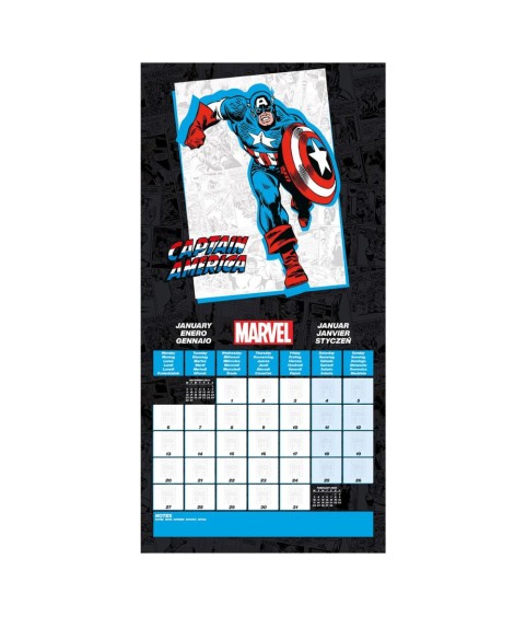 Calendar - Marvel - 2025 - Comics