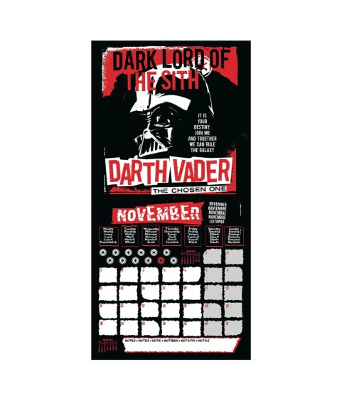 Calendar - Star Wars - 2025 - Villains