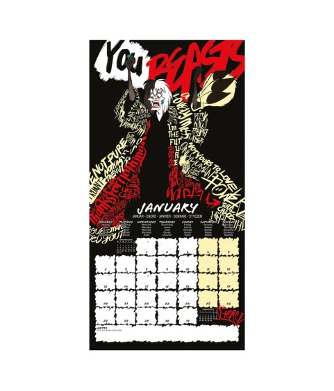 Calendar - Disney Classics - 2025 - Villains