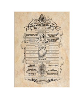 Poster - Packung mit 2 - Harry Potter - Map & School List