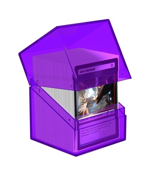 Deckbox - Boulder 100+ - Transparent Amethyst