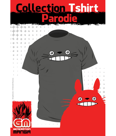 T-shirt - My Neighbor Totoro - Grey Totoro - L Unisexe 