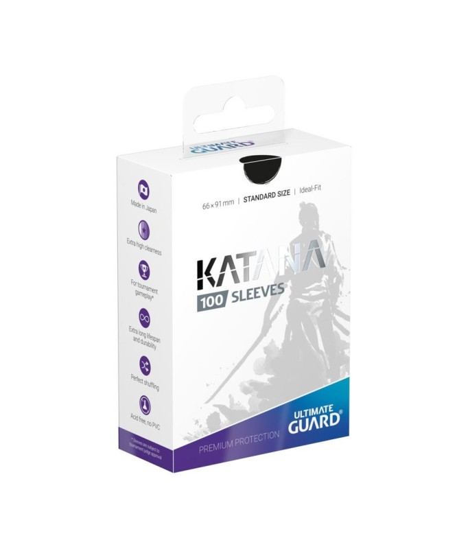 Sleeves - 100 Pcs - Katana - Standard - Black
