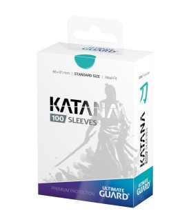 Protège-cartes - Accessoires - Boîte de 100 pièces - Katana - Standard - Turquoise