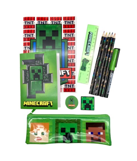 Schreibwaren-Set - Minecraft - Creeper