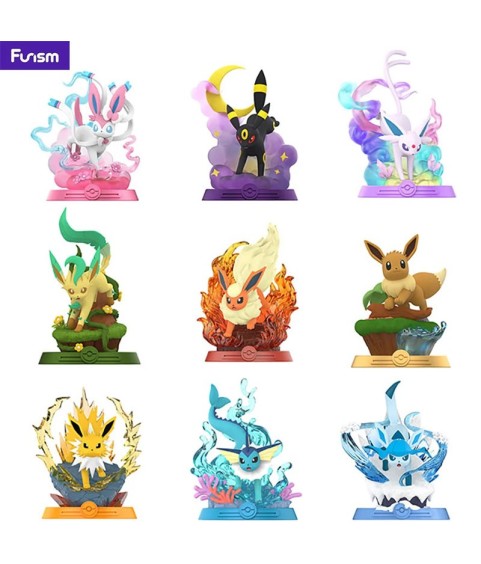 Static Figure - Pokemon - Diorama - Eeveelution "Biomes"
