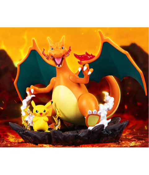 Statische Figur - Prime Figure - Pokemon - Pikachu & Glurak